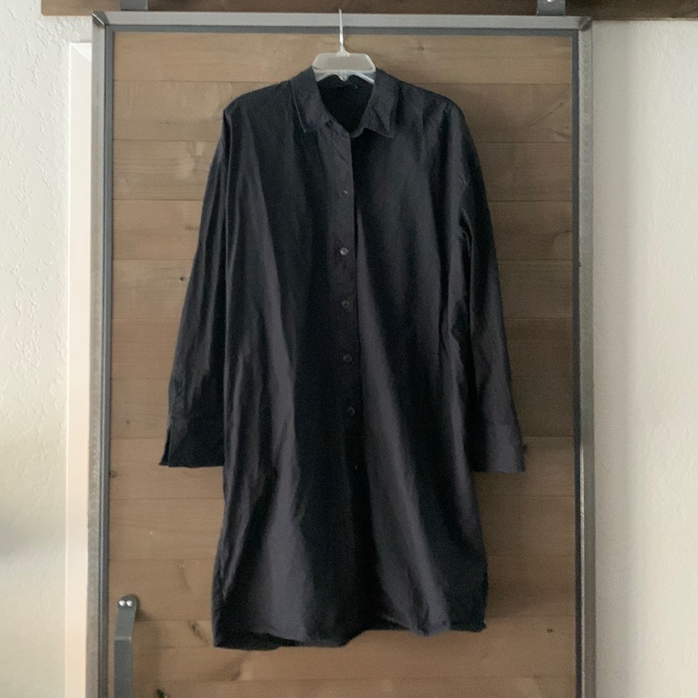 Long sleeve black shirt dress from COS